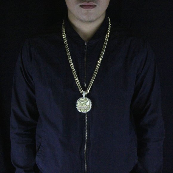 14k Gold Chain + Pendant 30" Cuban Link Chain - Picture 4 of 4